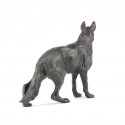 Bronze Dog Sculpture: Standing German Shepherd by Sue Maclaurin