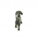 Bronze Dog Sculpture: Trotting Dachshund by Sue Maclaurin