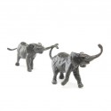 Bronze Elephant Sculpture: Follow Me II