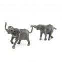 Bronze Elephant Sculpture: Follow Me II
