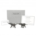 Bronze Elephant Sculpture: Follow Me II