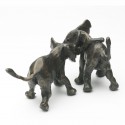 Bronze Elephant Sculpture: Playing Elephants by Jonathan Sanders