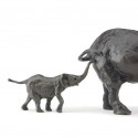 Bronze Elephant Sculpture: Walking Baby Elephant by Jonathan Sanders