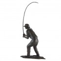 Bronze Fisherman Sculpture: Fly Fisherman by Jonathan Sanders