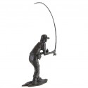 Bronze Fisherman Sculpture: Fly Fisherman by Jonathan Sanders