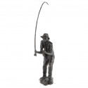 Bronze Fisherman Sculpture: Fly Fisherman by Jonathan Sanders