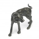 Bronze Hound Sculpture: Standing Hound by Sue Maclaurin