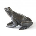 Bronze Frog Sculpture: Common Frog by Jonathan Sanders