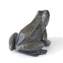 Bronze Frog Sculpture: Common Frog by Jonathan Sanders