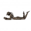 Wedgwood Museum Original Bronze Sculpture: Garden Lying Girl by Jonathan Sanders
