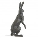 Bronze Sculpture Alert Hare