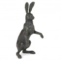 Bronze Hare Sculpture: Alert Hare III 