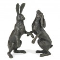 Bronze Hare Sculpture: Alert Hare III 