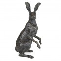 Bronze Hare Sculpture: Garden Alert Hare by Sue Maclaurin