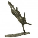 Bronze Hare Sculpture: Garden Flying Hare by Sue Maclaurin