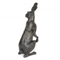 Bronze Hare Sculpture: Garden Seated Hare by Sue Maclaurin