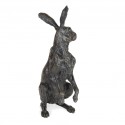 Bronze Hare Sculpture: Garden Seated Hare by Sue Maclaurin