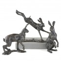 Bronze Hare Sculpture: Large Hare All Ears