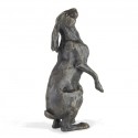 Bronze Hare Sculpture: Large Moon Gazing Hare by Sue Maclaurin