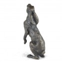 Bronze Hare Sculpture: Large Moon Gazing Hare by Sue Maclaurin