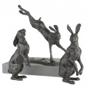 Bronze Hare Sculpture: Large Moon Gazing Hare by Sue Maclaurin