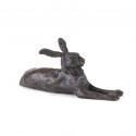 Bronze Hare Sculpture: Resting Hare by Sue Maclaurin