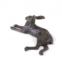 Bronze Hare Sculpture: Resting Hare by Sue Maclaurin