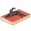 Bronze Hare Sculpture: Resting Hare by Sue Maclaurin