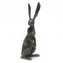 Bronze Hare Sculpture: Alert Hare by Sue Maclaurin