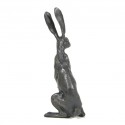 Bronze Hare Sculpture: Alert Hare by Sue Maclaurin