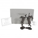 Bronze Hare Sculpture: Boxing Hares II by Sue Maclaurin