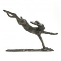 Bronze Hare Sculpture: Flying Hare by Sue Maclaurin