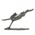 Bronze Hare Sculpture: Flying Hare by Sue Maclaurin