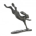 Bronze Hare Sculpture: Flying Hare by Sue Maclaurin