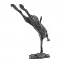 Bronze Hare Sculpture: Flying Hare II by Sue Maclaurin