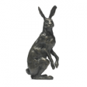 Bronze Hare Sculpture: Large Alert Hare by Sue Maclaurin