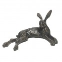 Bronze Hare Sculpture: Lying Hare by Sue Maclaurin
