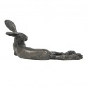 Bronze Hare Sculpture: Lying Hare by Sue Maclaurin