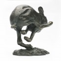 Bronze Hare Sculpture: Racing Hare by Sue Maclaurin