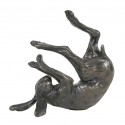 Bronze Hare Sculpture: Rolling Hare by Sue Maclaurin