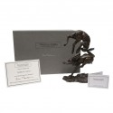 Bronze Hare Sculpture: Tumbling Hares by Sue Maclaurin