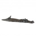 Bronze Hippo Sculpture: Wallowing Hippopotamus