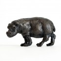 Bronze Hippopotamus Sculpture: Hippopotamus Mother and Baby by Jonathan Sanders