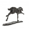 Bronze Horse Sculpture: Flying Thoroughbred