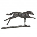 Bronze Horse Sculpture: Flying Thoroughbred