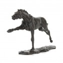 Bronze Horse Sculpture: Flying Thoroughbred
