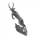 Bronze Impala Sculpture: Springing Impala by Jonathan Sanders