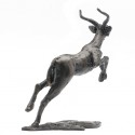 Bronze Impala Sculpture: Leaping Impala by Jonathan Sanders