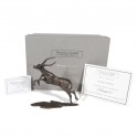 Bronze Impala Sculpture: Leaping Impala by Jonathan Sanders