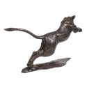 Bronze Lion Sculpture: Large Leaping Lioness by Jonathan Sanders